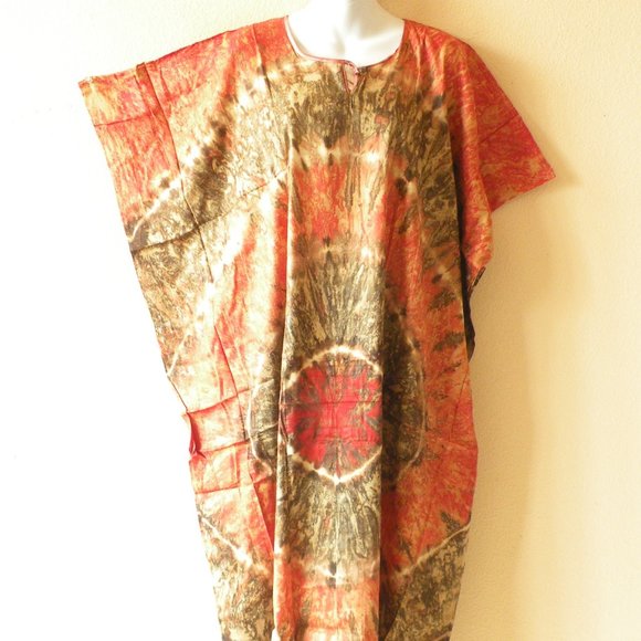 batik kaftan dress